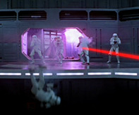Peter Diamond takes a tumble in "Star Wars: A New Hope" (Lucasfilm/Disney)