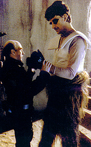 Chewbacca puts his dukes up for Peter Diamond (on the set of Return of the Jedi (Lucasfilm Ltd / Disney)