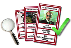 Peter-Spotting cards - Collect them all!